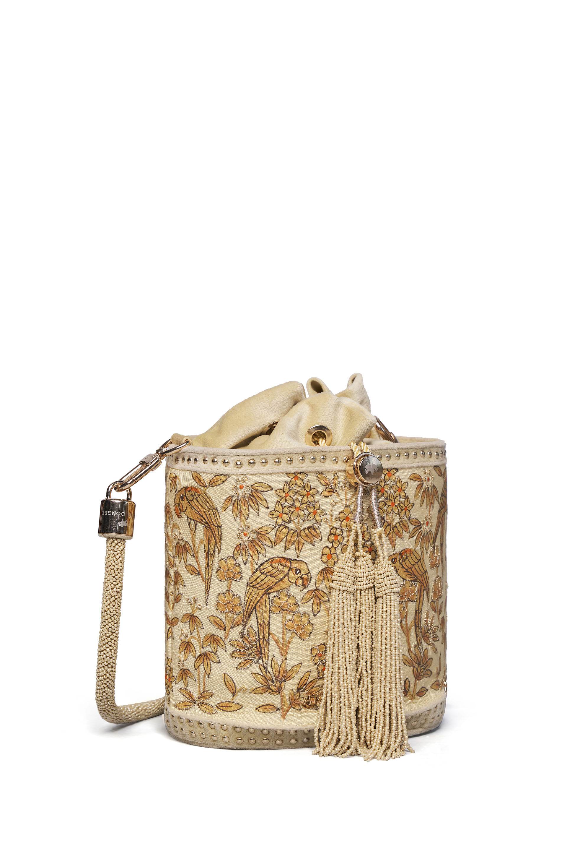Pichhwai Bucket Bag - Canary Gold, Gold, image 8